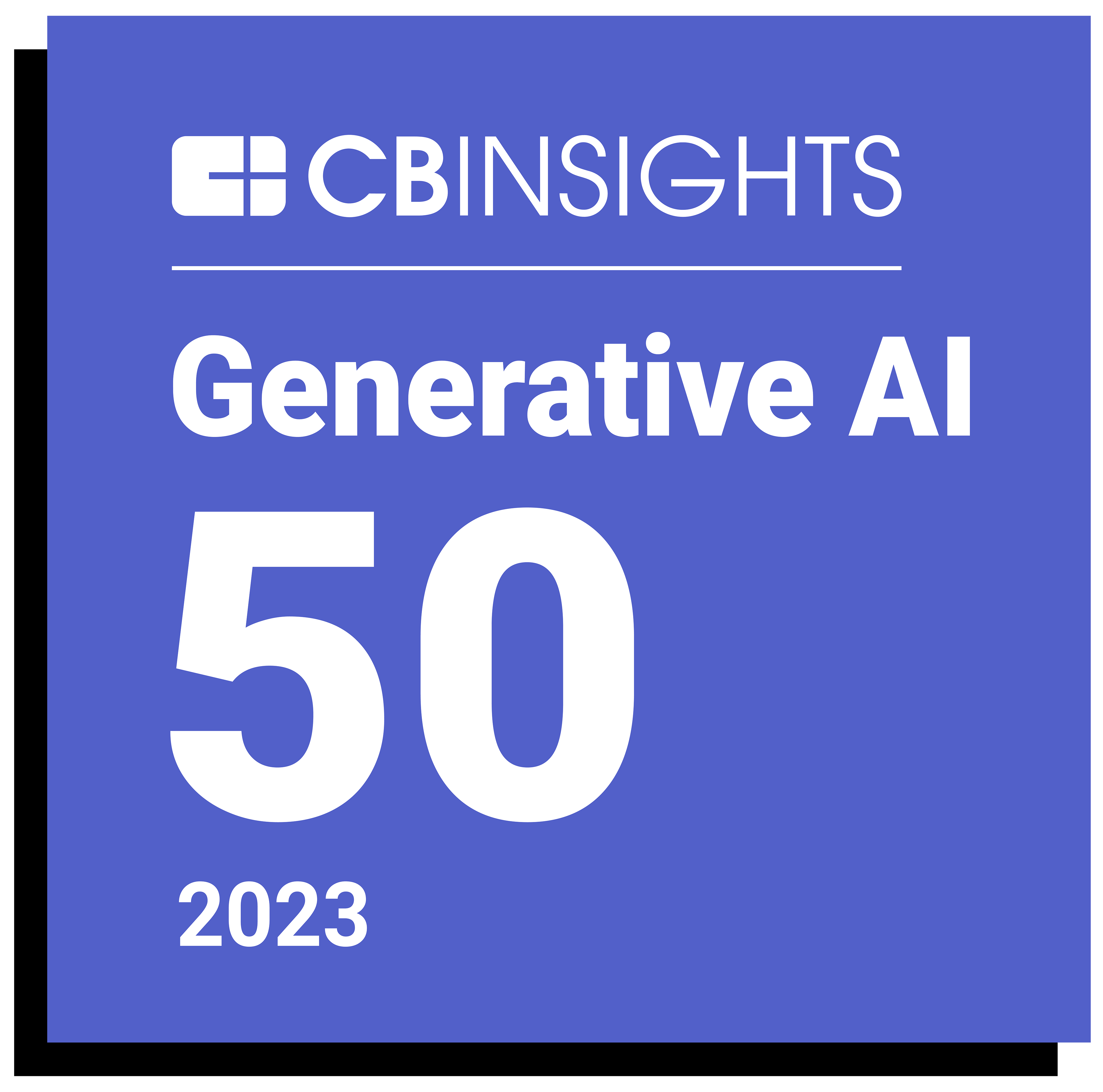 Featured by CB Insights as one of the 50 most innovative Generative AI companies